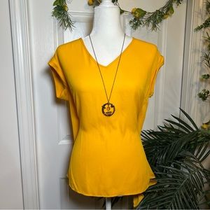 New York & Company Yellow Blouse